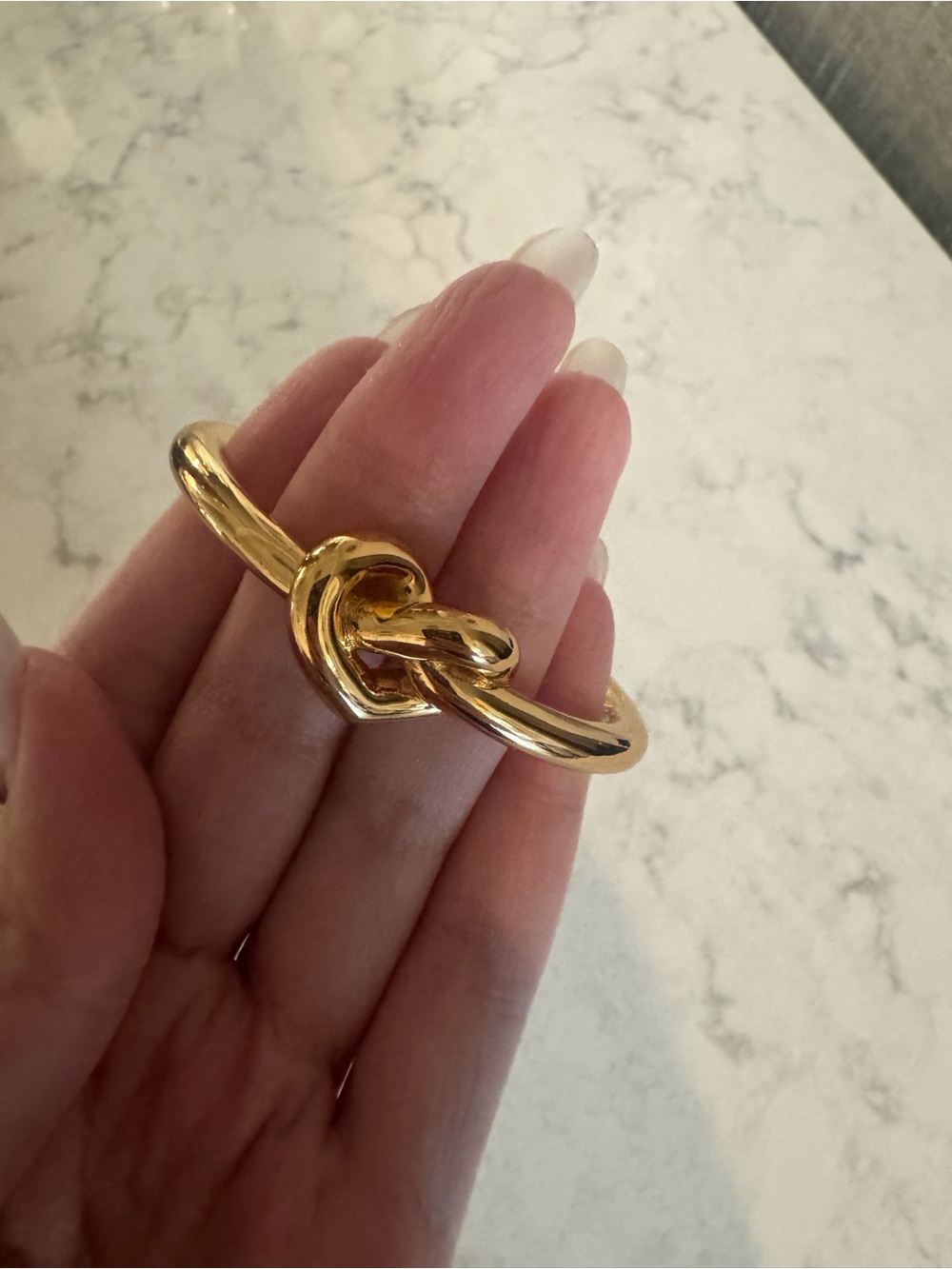 Kate Spade Loves Me Knot Gold Statement Cuff Bracelet